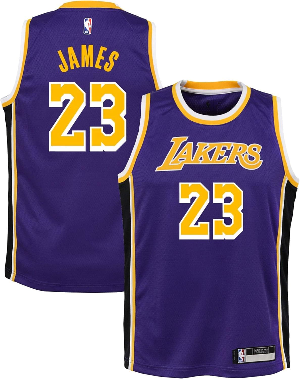 Outerstuff Lebron James Los Angeles Lakers #23 Youth Statement Purple Swingman Jersey