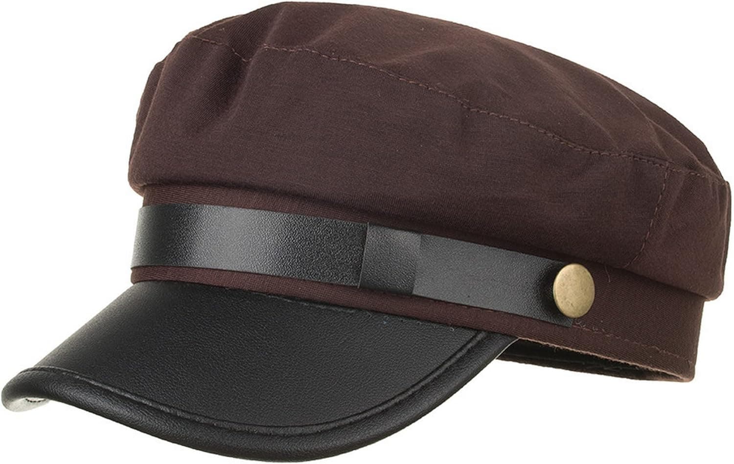 Brcus Mens Womens Newsboy Cap Yacht Captain Sailor Hat Cabbie Baker Boy Peaked Beret