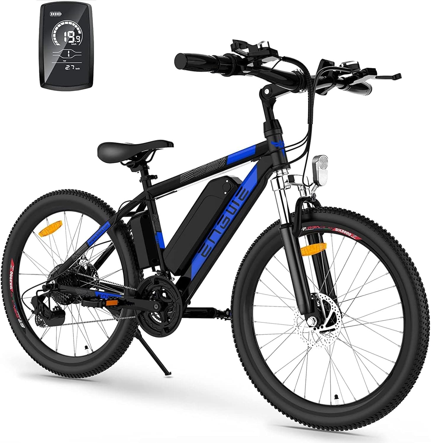 ENGWE Upgrade MBT26 500W Electric Bike for Adults Classic 26” Electric Mountain Bicycle 48V10Ah Removable Battery LCD Display Professional 21 Speed Gears Urban City Commuter Ebike Up to 25MPH