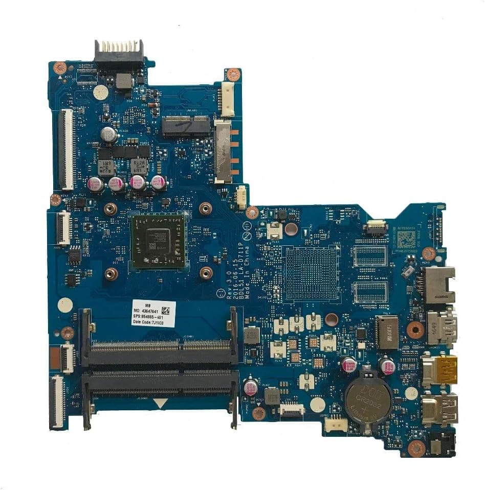 Excellent 854965-601 for HP 15-BA Laptop Motherboard with A6-7310 CPU DDR3 BDL51 LA-D711P REV:3.0 100% Working