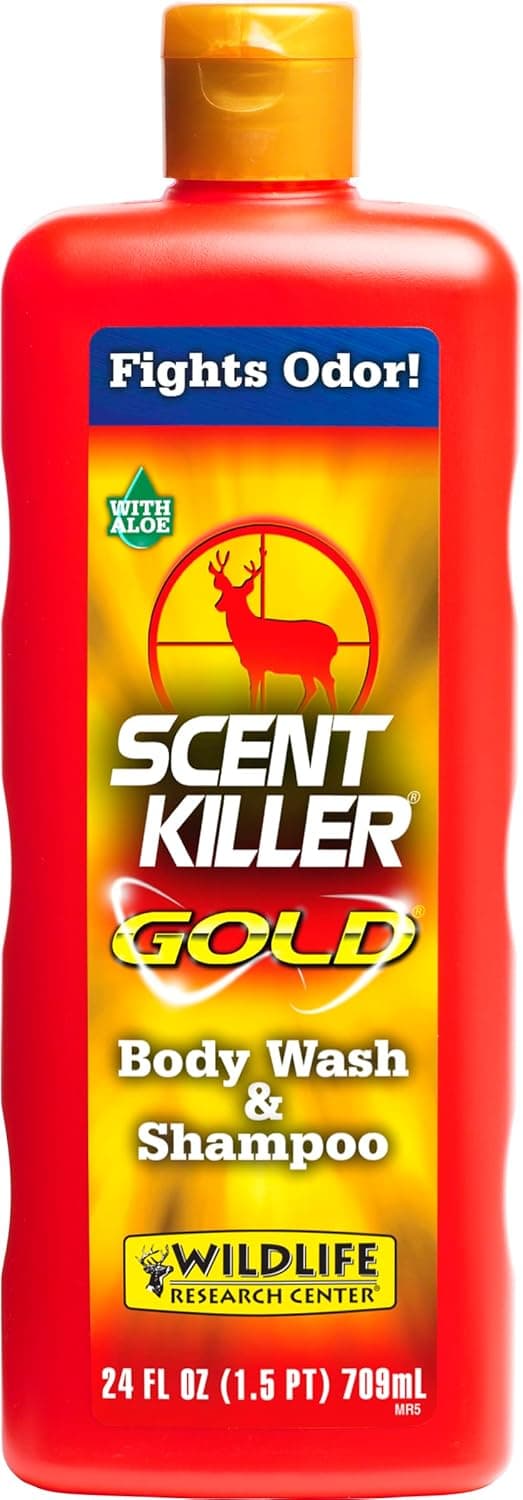 Scent Killer Gold 1241 Wildlife Research Scent Killer Gold Body Wash and Shampoo, 24 Ounce