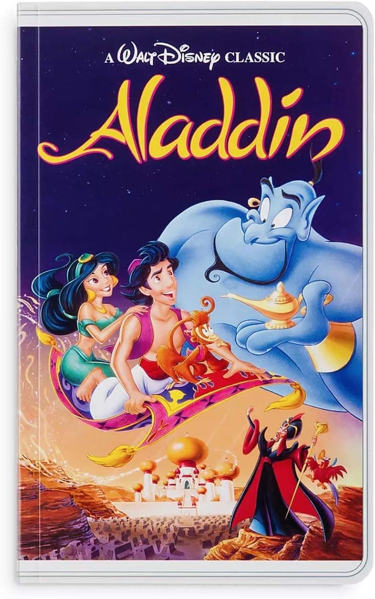Disney Parks Aladdin VHS Cover Blank Book Journal Diary