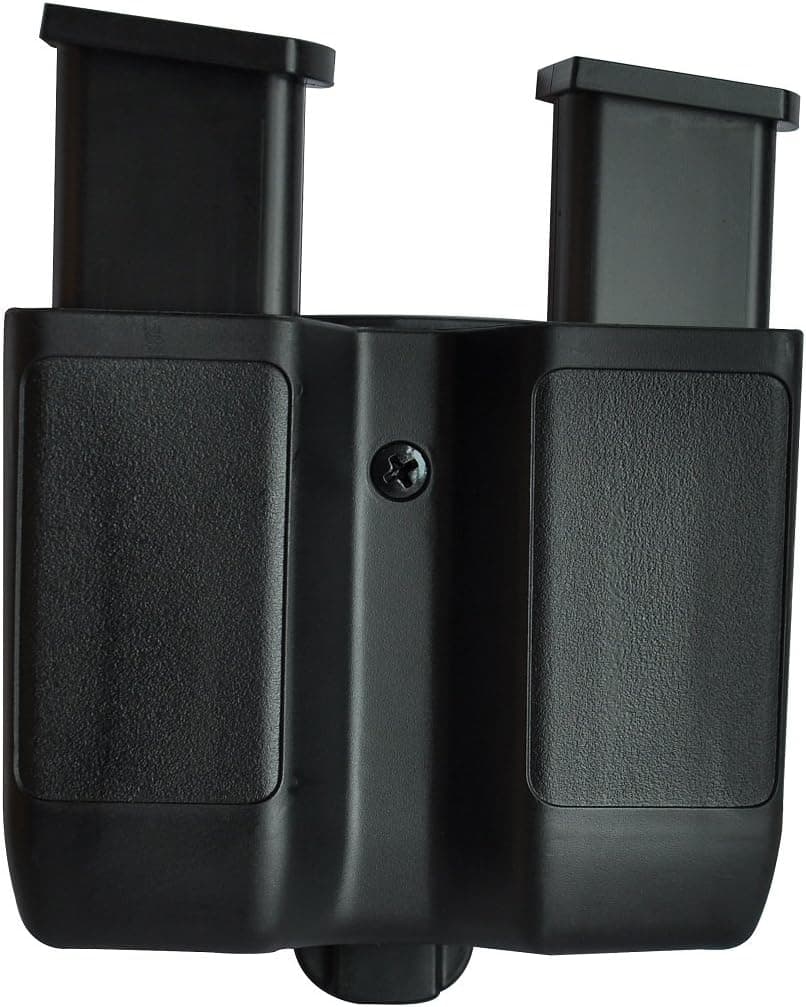 CHEERGO Double Magazine Holder Glock Magazine Pouch for Double or Single Stack Mags 9mm .40 .45