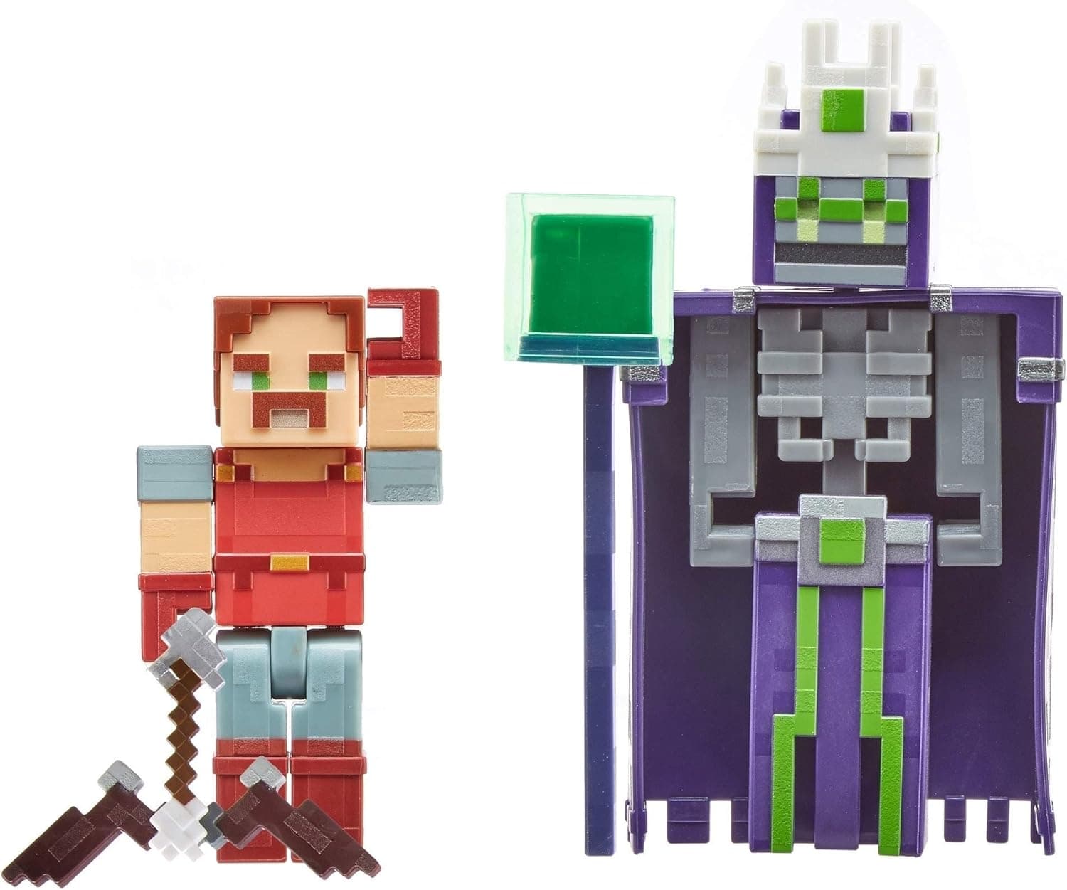 Minecraft Dungeons Hal & Nameless One 3.25" Figures 2-Pk Battle Figures, Great for Playing, Trading, and Collecting, Action and Battle Toy for Boys and Girls Age 6 and Older