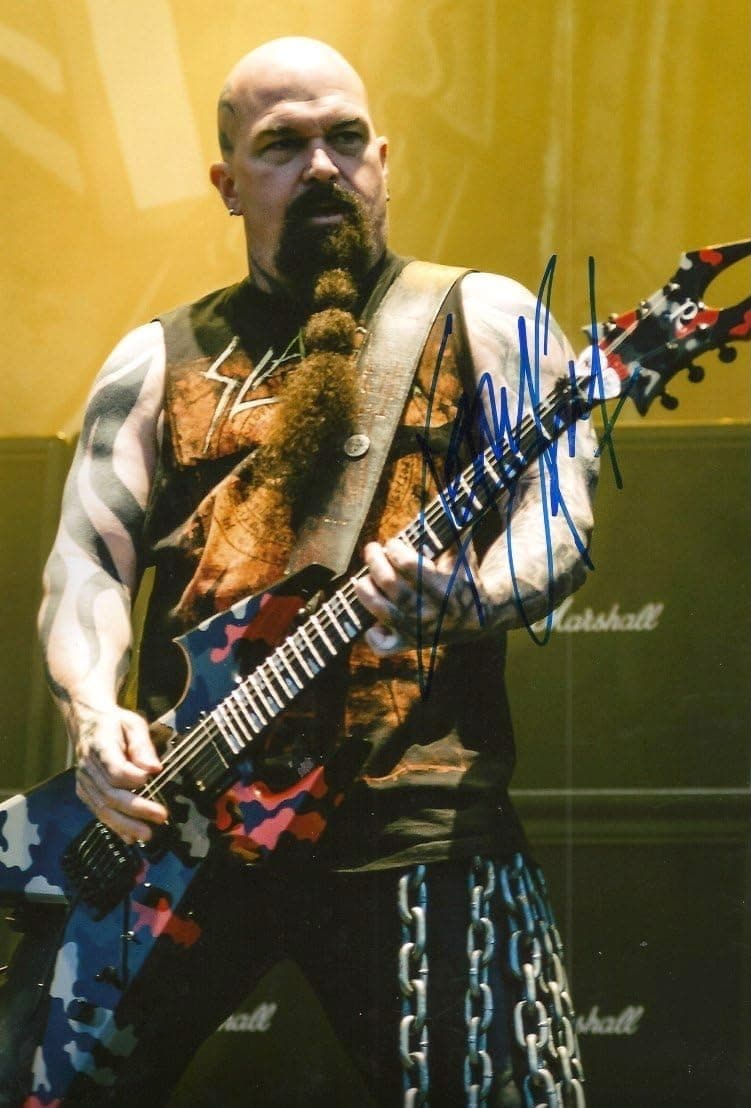 Kerry King GUITARIST SLAYER autograph, In-Person signed photo