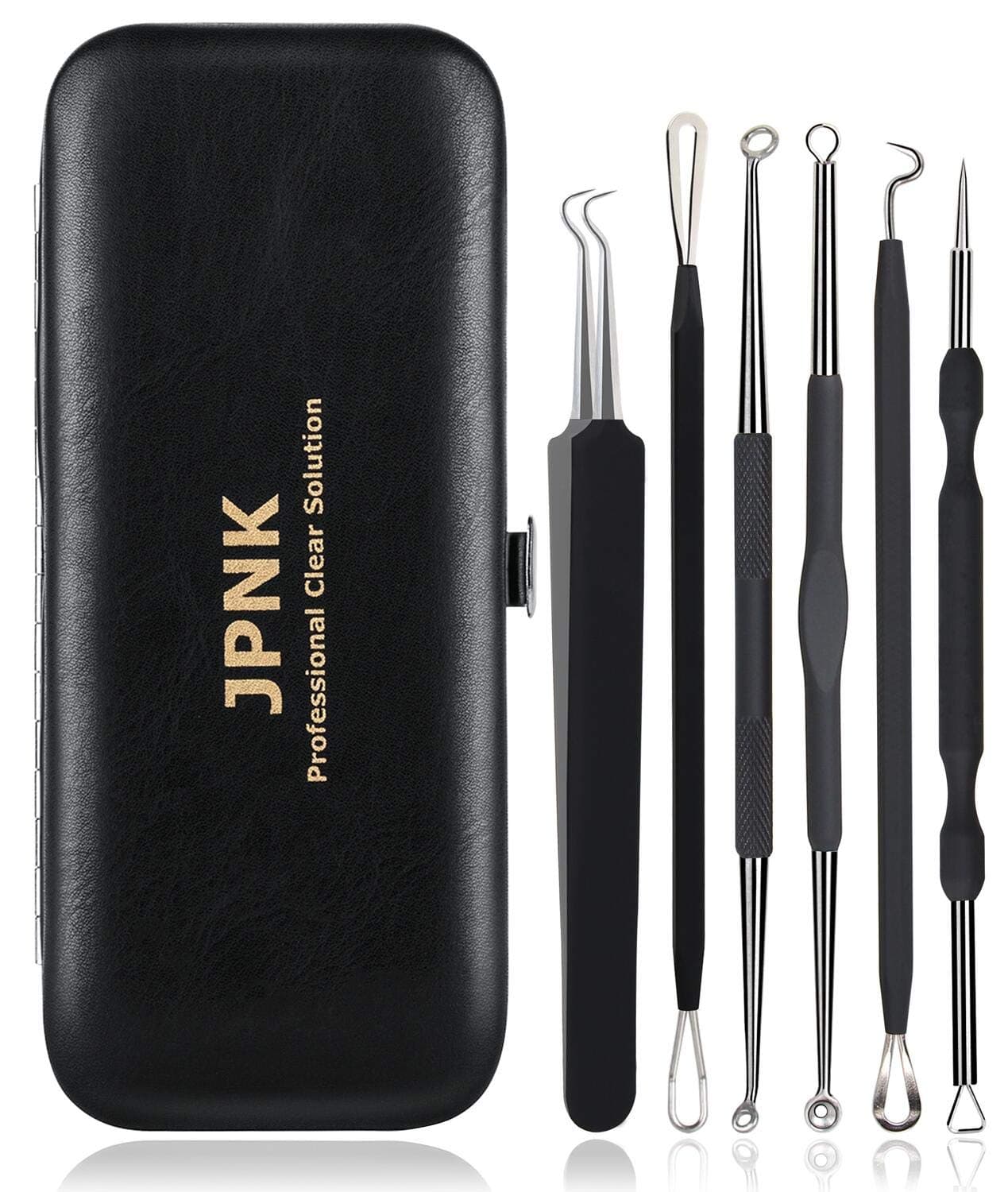 JPNK Blackhead Remover Comedone Extractor Acne Removal Kit(Z-Black)