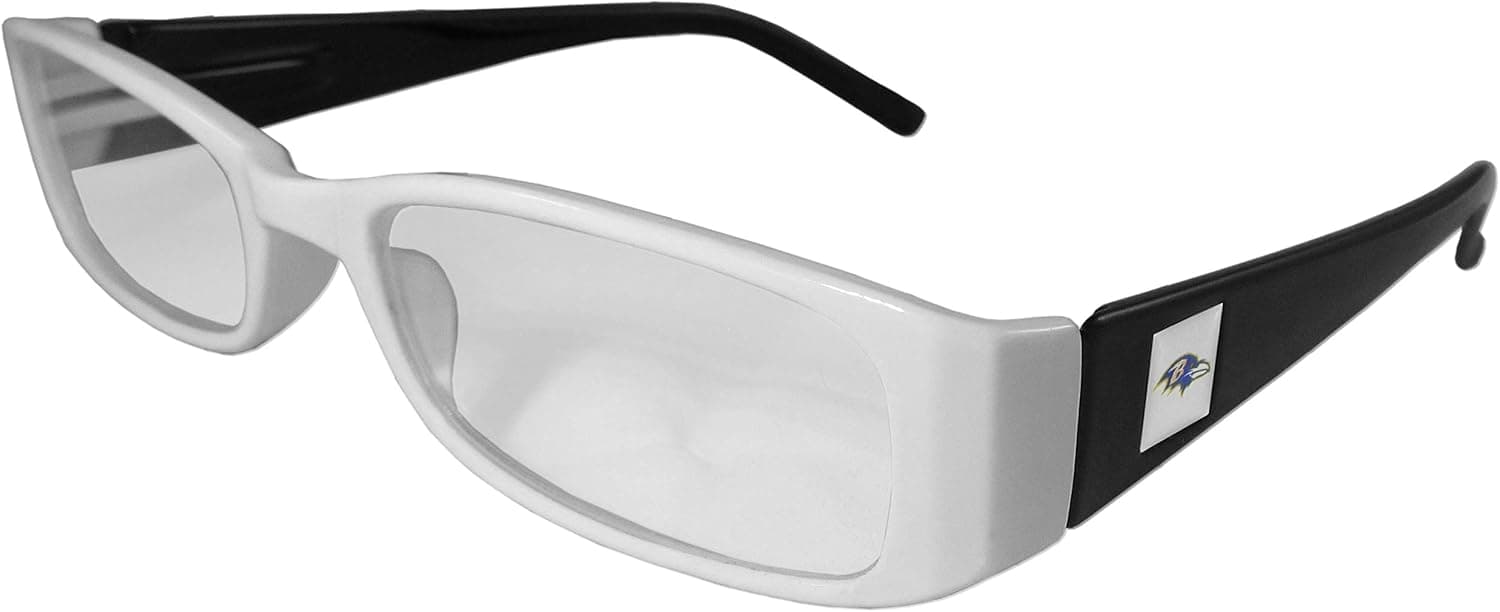 NFL Baltimore Ravens Reading +1.50 Glasses, Black