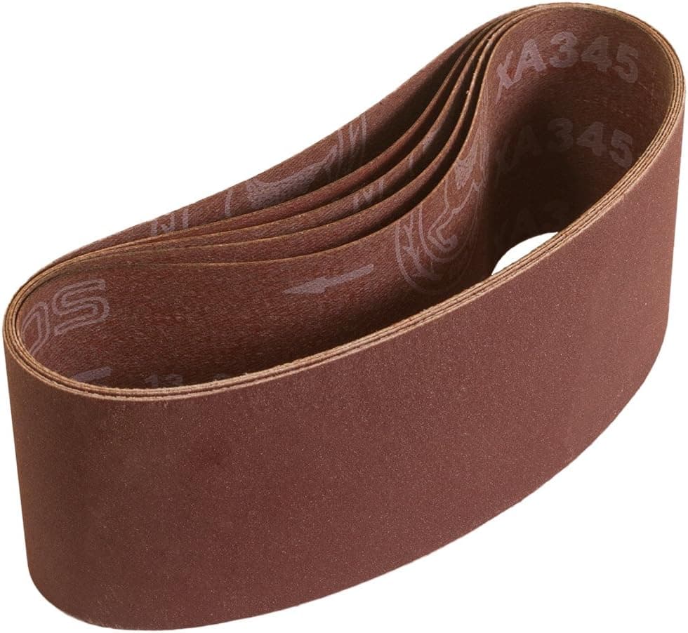 KEYSTONE HIGH QUALITY 2-1/2" X 16" SANDING BELT 100X - 5 PACK by Peachtree Woodworking - PW6016