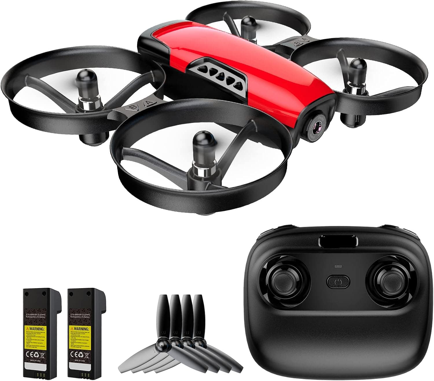 SEAREFR U61W Mini Drone with Camera for Adult Beginner WiFi FPV RC Quadcopter, Waypoints Fly, Headless Mode, Altitude Hold, Emergency Stop & 2 Batteries
