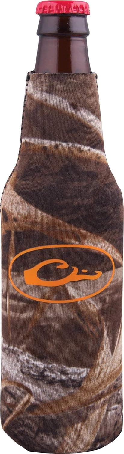 Drake Waterfowl Logo Camo Bottle Cooler Koozie Huggie