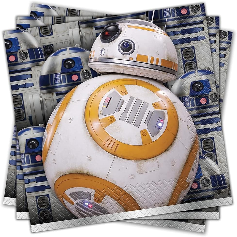 Unique Star Wars Classic Paper Luncheon Napkins, 7" x 7", Multicolor