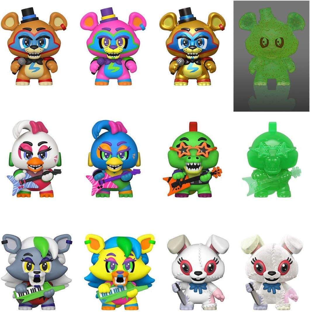 Funko Mystery Mini's: Five Nights at Freddy's, Security Breach - One Mystery Figure, Multicolour, 3 inches