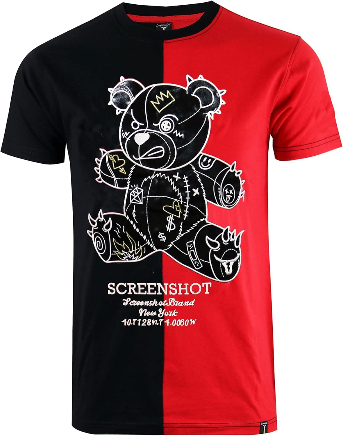 SCREENSHOT Mens Hipster Hip-Hop Premium Technique Tees - Stylish Longline Urban Streetwear Latest NYC Fashion T-Shirts