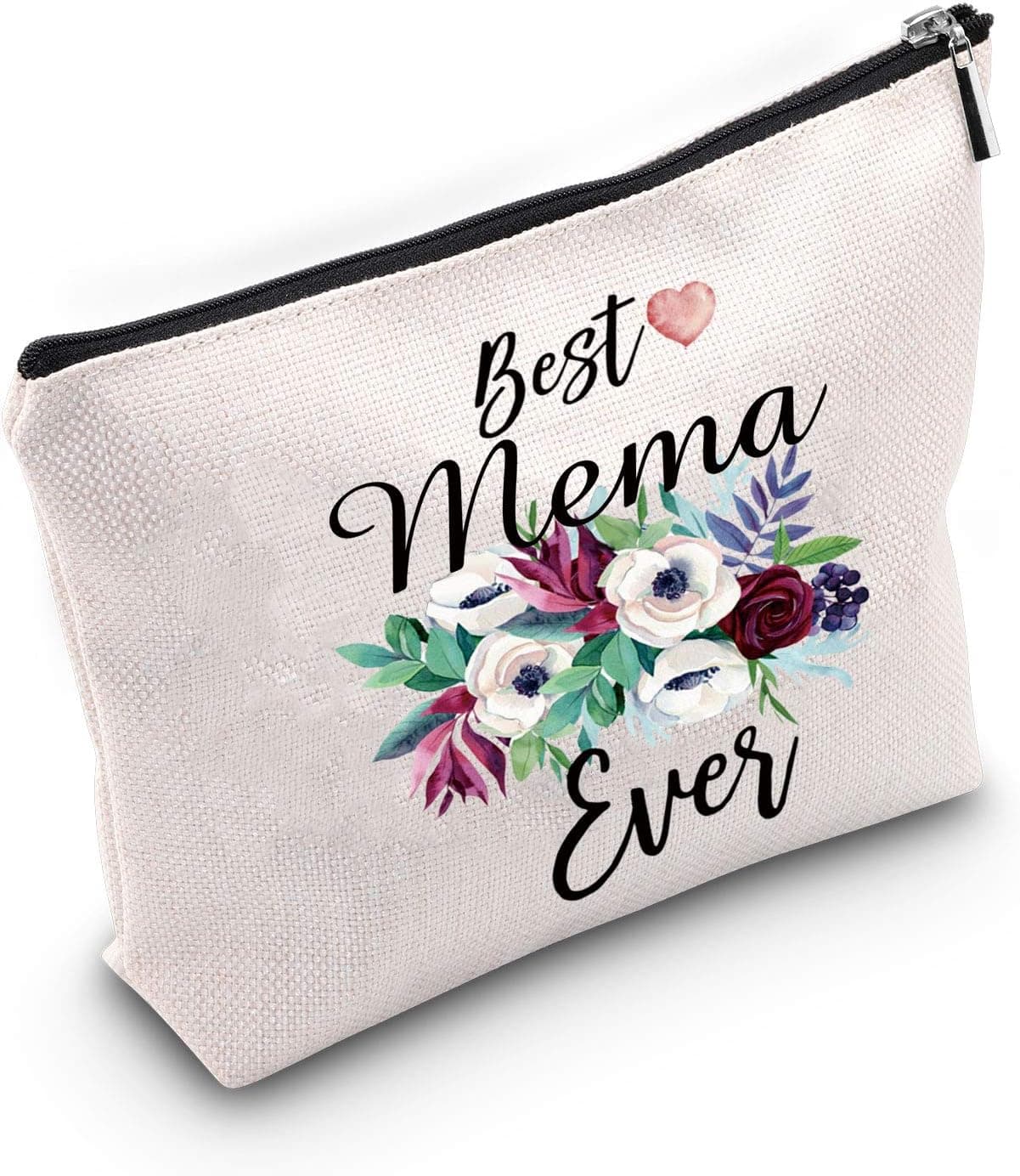 TSOTMO Mema Gift from Grandchildren Best Mema Ever Gift Grandma Makeup Bag Mother's Day Gift (Mema)