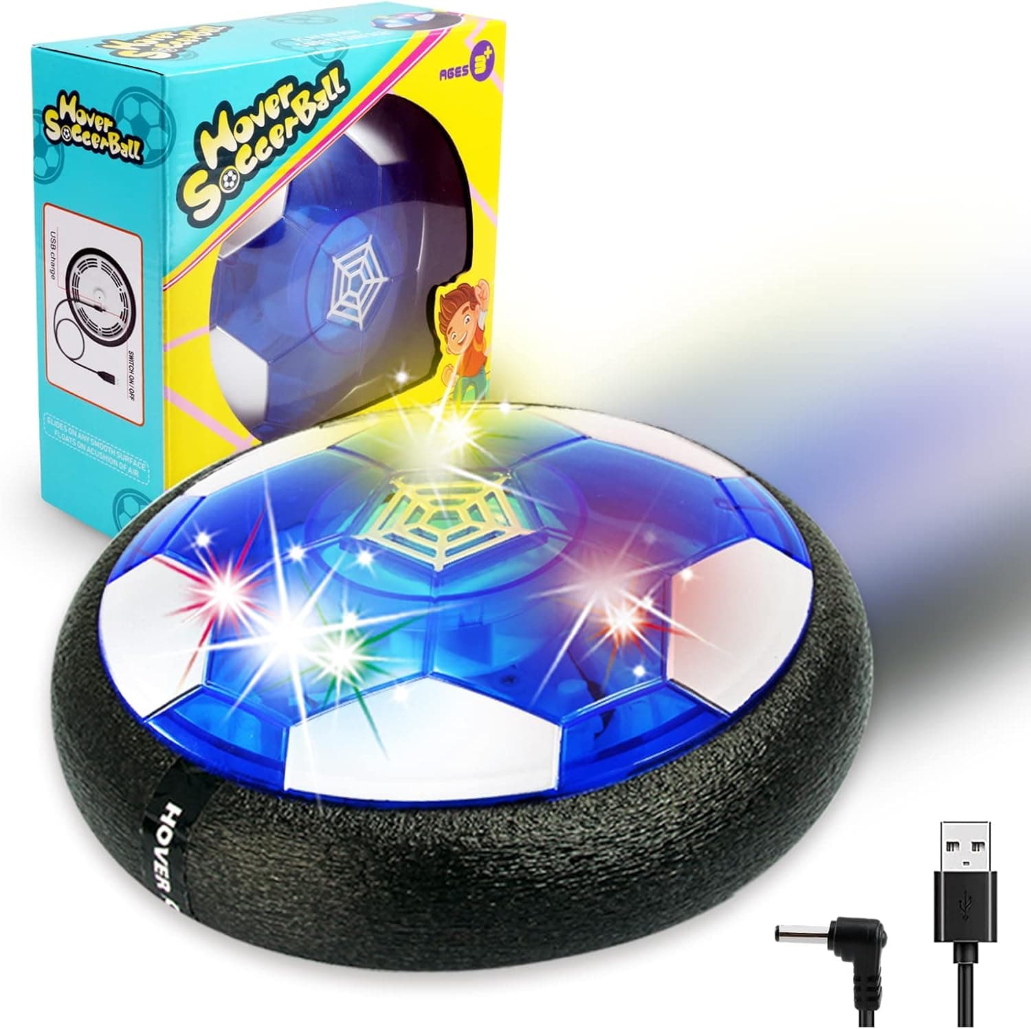 Kids Toys Hover Soccer Ball Boys 5 6 7 8 9 10 Year Old: Christmas Boy Gifts Teenage Toddler Gift 8-12 8-10 10-12 6-8 6-12 Indoor Outdoor Sport Air Football Toy Games Stocking Stuffers Boy Age 11 12 13