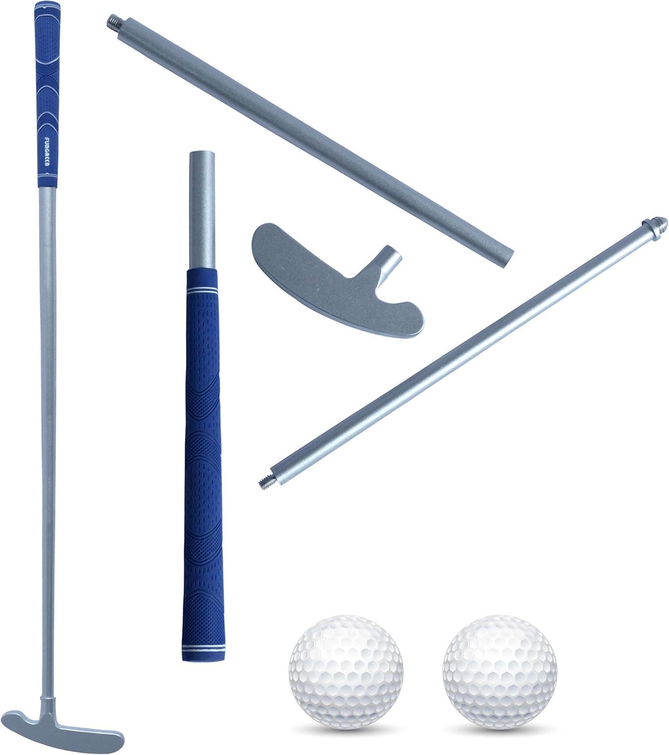 Running Raccoon Golf Practice Putter with Anti Slip Rubber Grip, Adults Putt Two Way Detachable Putter with Stainless Steel Clubhead, 35 Inch Graphite Shaft for Right or Left Handed Golfers (1 Pack)