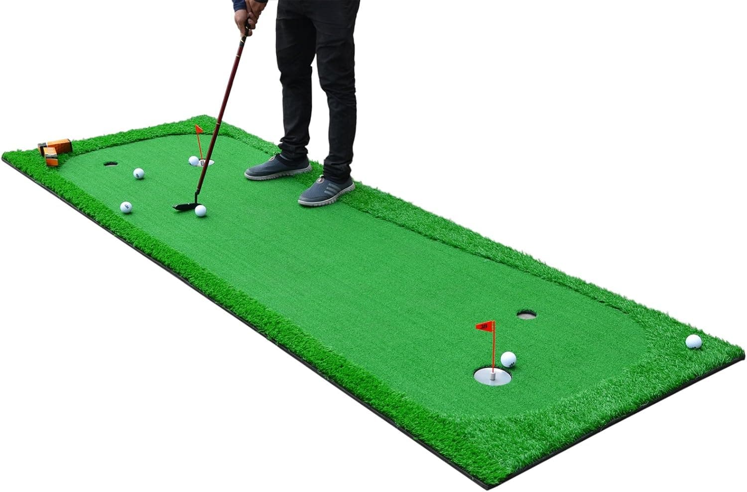 77tech Large Artificial Grass Golf Putting Green Mat Indoor/outdoor Golf Training Aid Equipment Mat (2.5'x10')