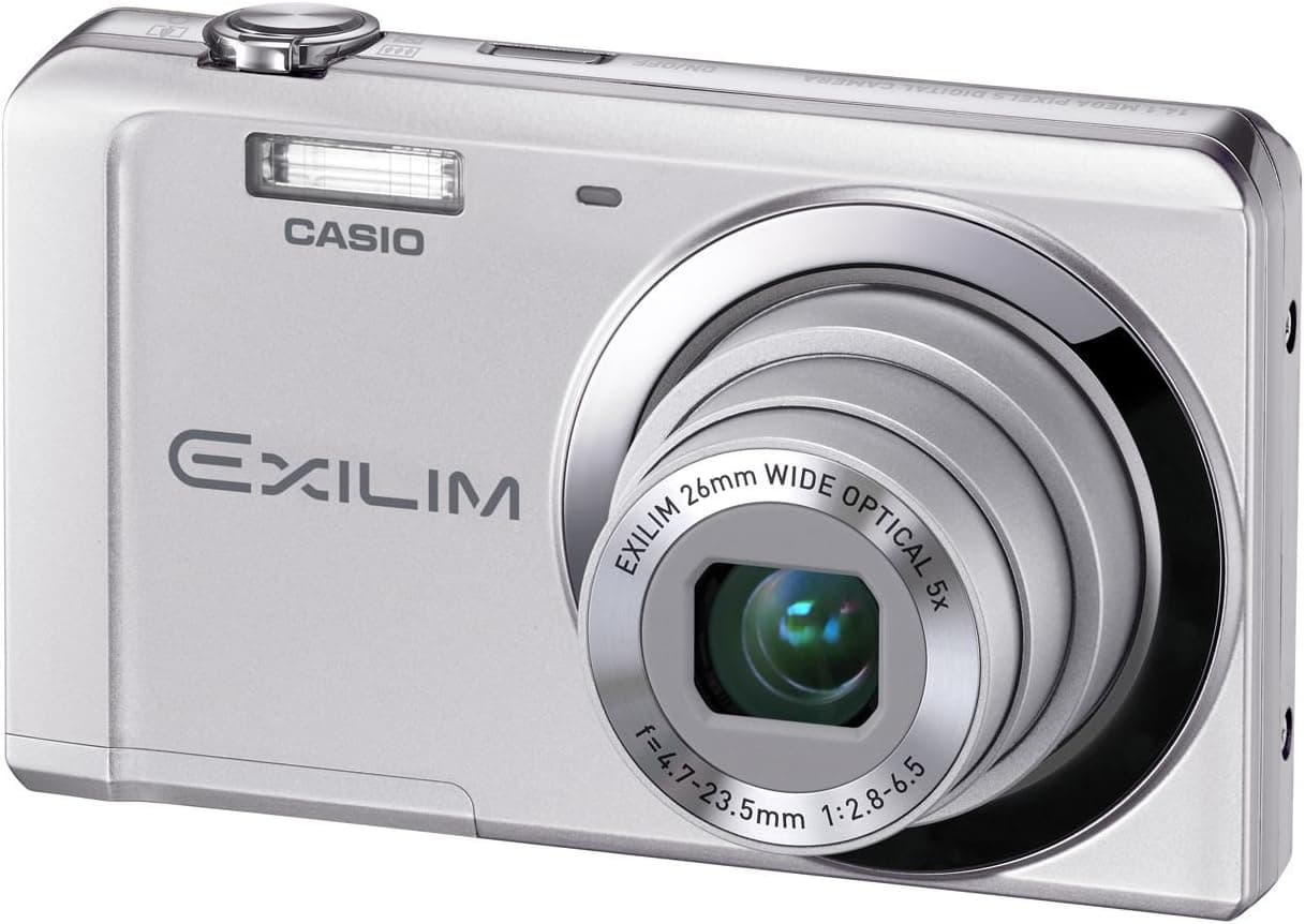Casio Exilim EX-ZS5 14 MP Stylish and Slim Digital Camera with 5x Wide-Angle Zoom (Silver)