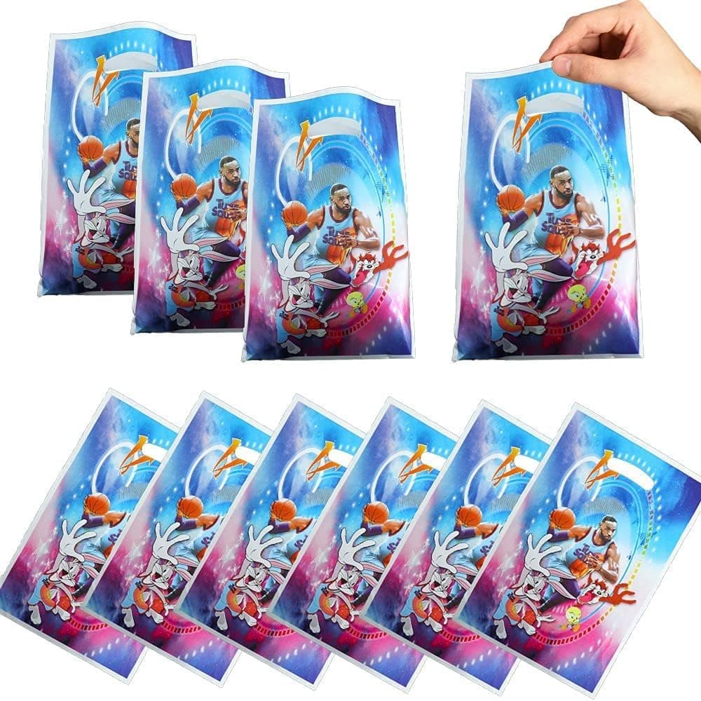 30Pcs Space Jam Party gift Bags and Candy Bags, Children's Birthday Basketball Themed Party Supplies and Decorations