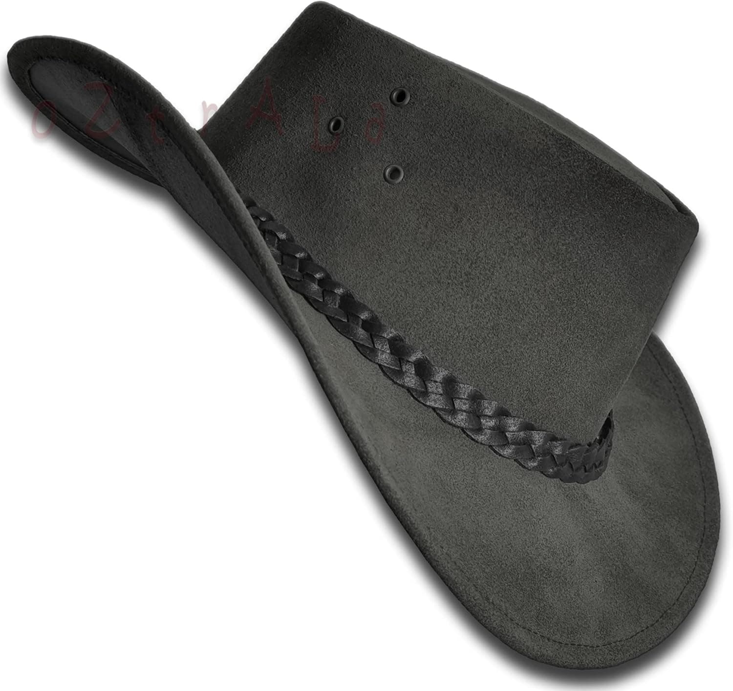 Oztrala Hat Suede Leather Cowboy Men Women Australian Outback Western Aussie Black Brown HL32 Flinders