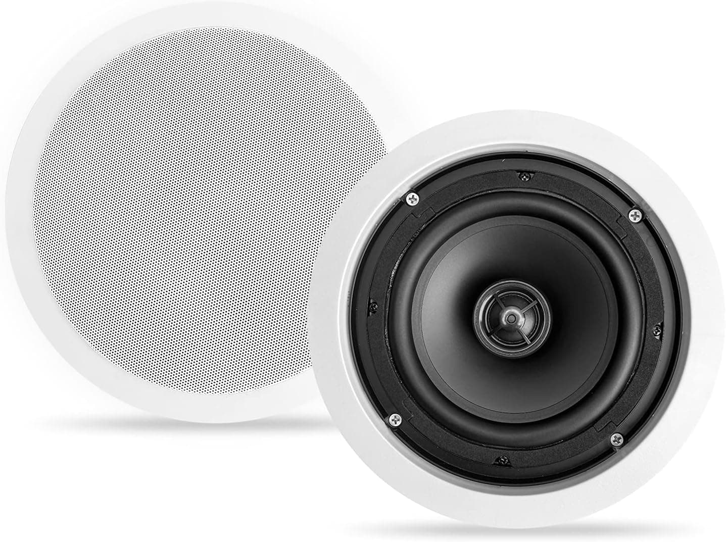 CT Sounds Bio 6.5” 2-Way Weatherproof in-Ceiling Speakers (Single) - Home Theater, Outdoor Kitchen, Patio Speakers