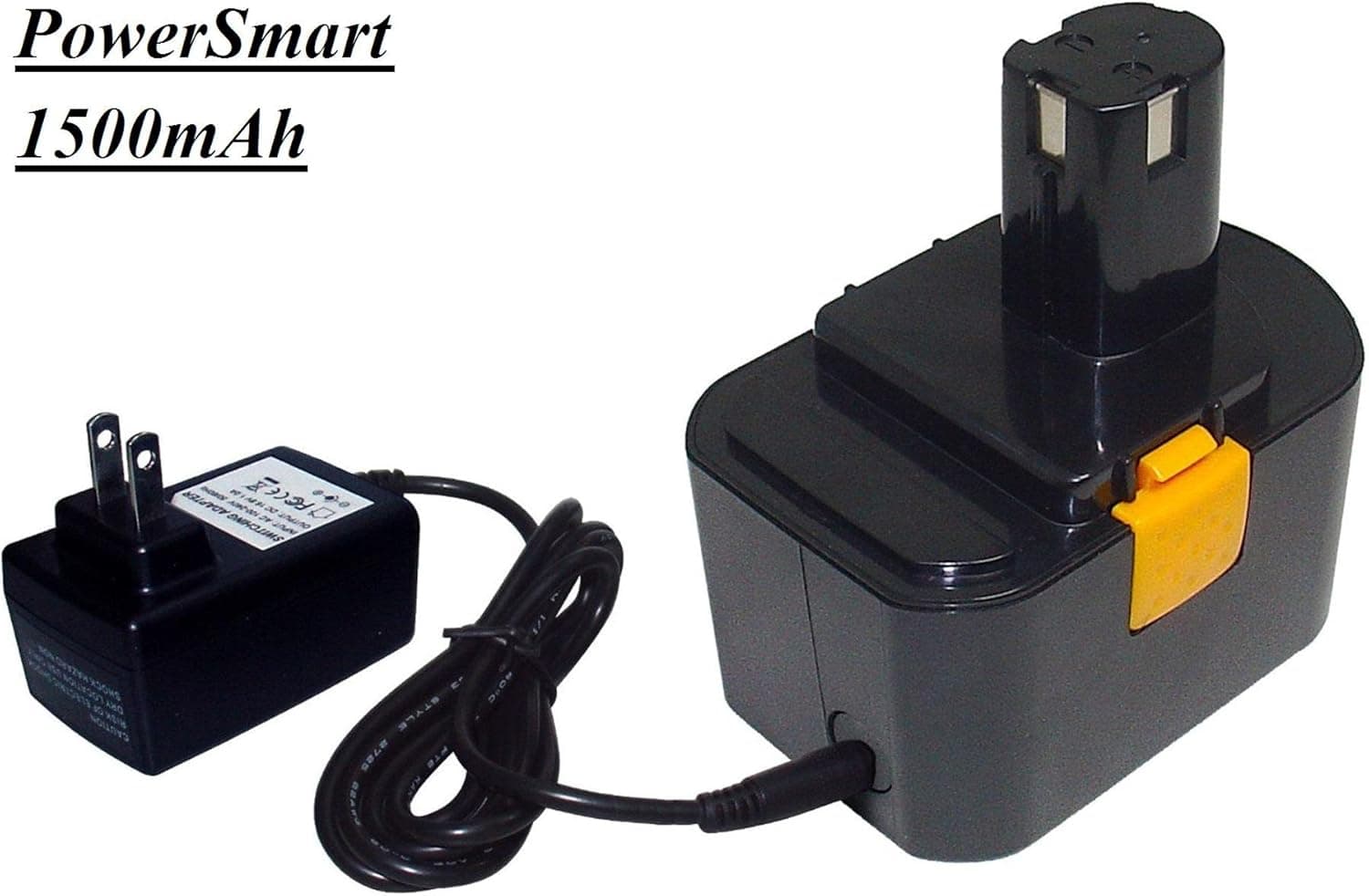 PowerSmart 14.4V 1500mAh Li-ion Battery + Charger for Ryobi RY1420, RY62, RY6200, RY6201, RY6202