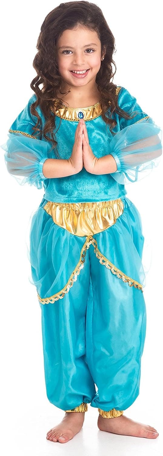 Little Adventures Oasis Princess Dress Up Costume - Machine Washable Child Pretend Play and Party Dress-Ups with No Glitter
