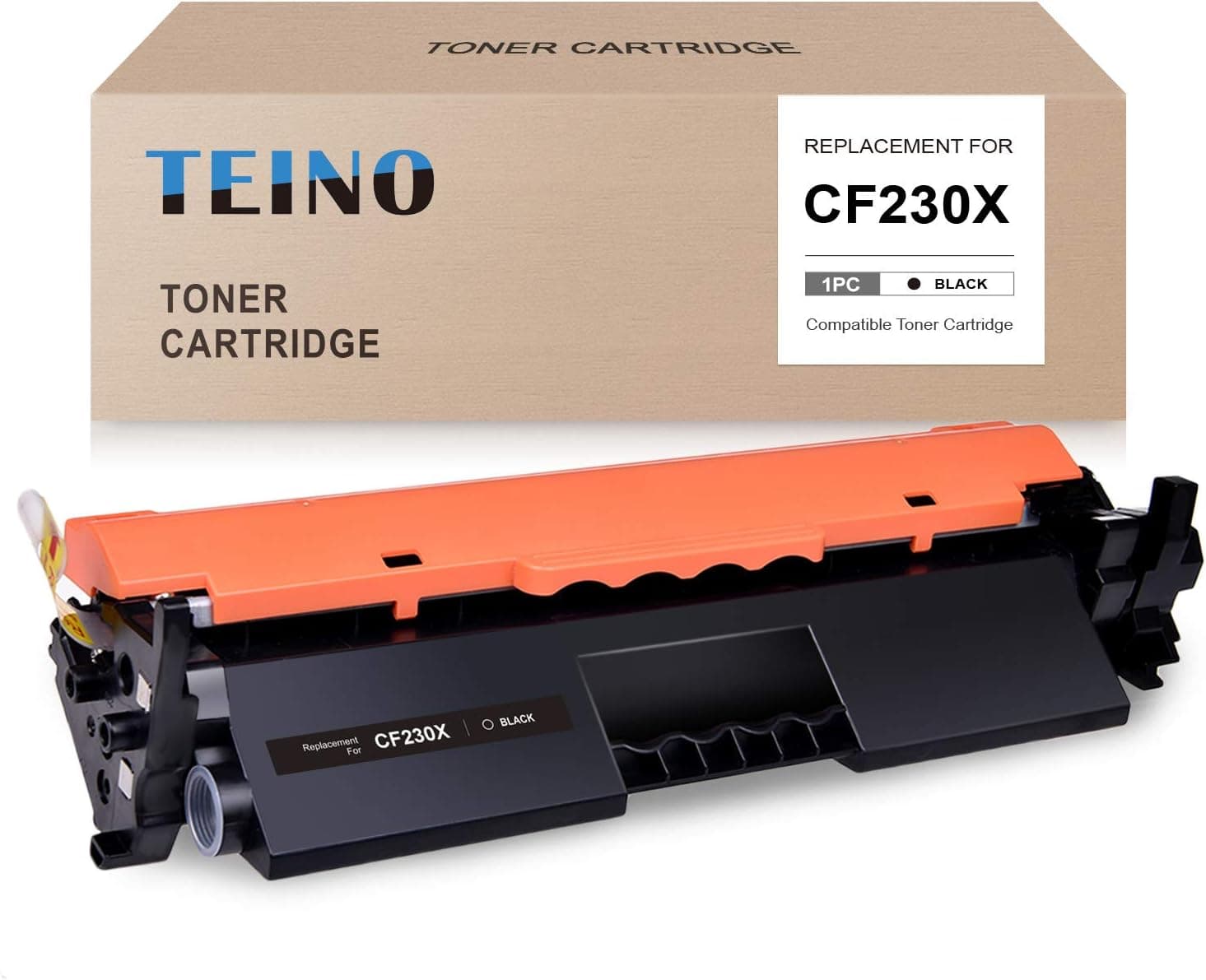 TEINO Compatible Toner Cartridge Replacement for HP 30X 30A CF230A CF230X use with HP Laserjet Pro MFP M227fdw M227fdn M227sdn Laserjet Pro M203dw M203dn M203d (Black, 1-Pack)