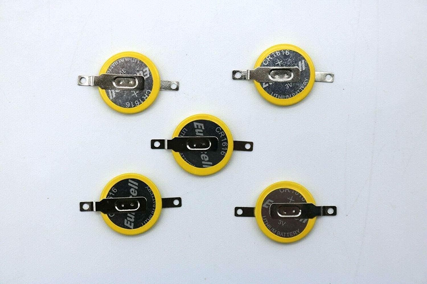 x5 New Tabbed 3V CR1616 Battery for Game Boy Games Pokemon + More Save Function Repair