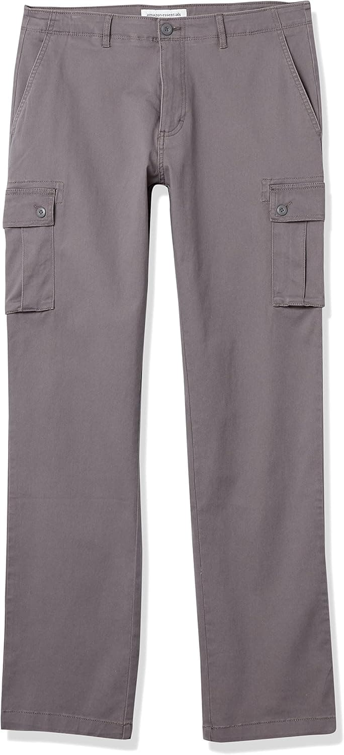 Amazon Essentials Men's Straight-Fit Stretch Cargo Pant (Available in Big & Tall)
