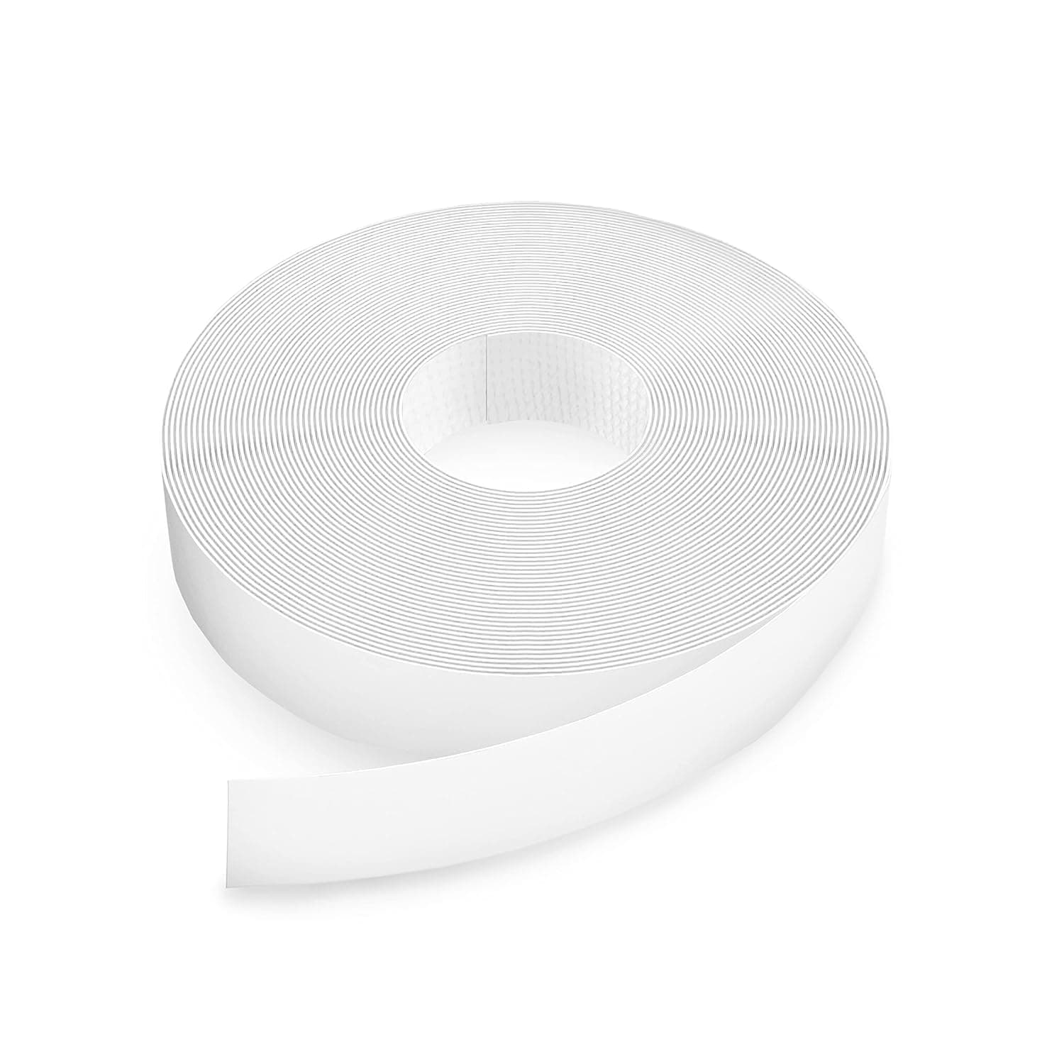 White Melamine Edge Banding 3/4 inch x 25 ft - Easy Application Iron-On Edging for Cabinet Repairs, Furniture Restoration - Pre-Glued Flexible White Veneer
