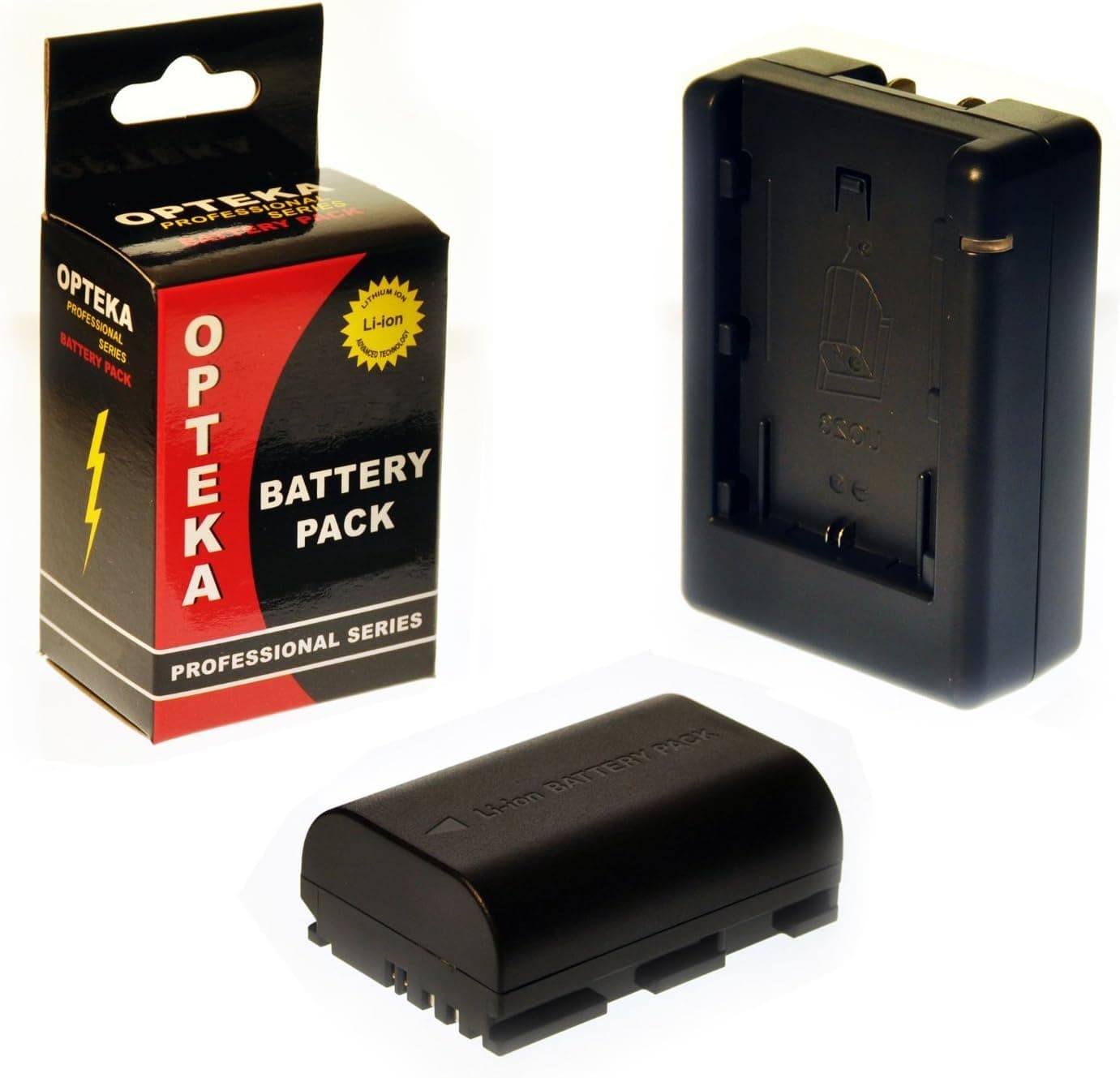 Opteka LP-E6 2200mAh Ultra High Capacity Li-ion Battery Pack & Rapid Charger for Canon EOS 7D & 5D Mark II Digital SLR Cameras