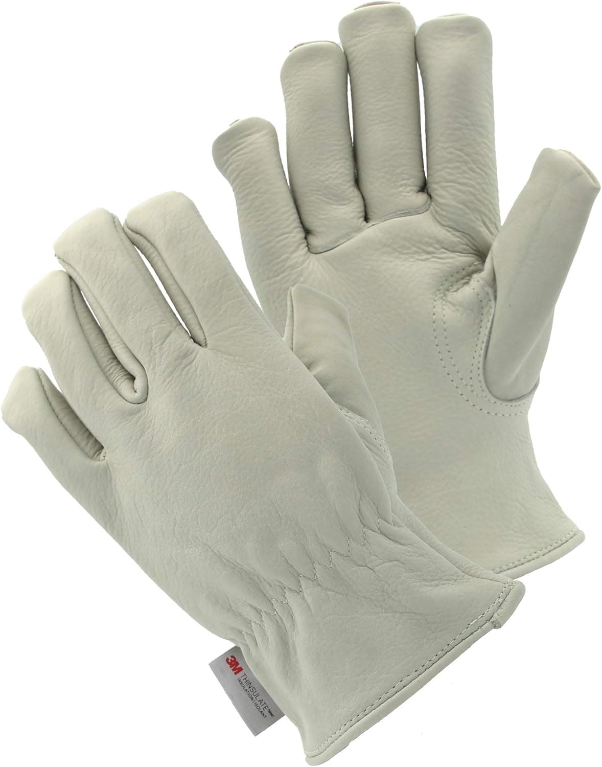 Cryogenic Gloves Waterproof LN2 Liquid Nitrogen Protectiove Gloves Cold Storage Frozen Safety Heavy Duty Construction Industrial Use Cowhide Leather Work Gloves Waterproof (No Lining,Medium)