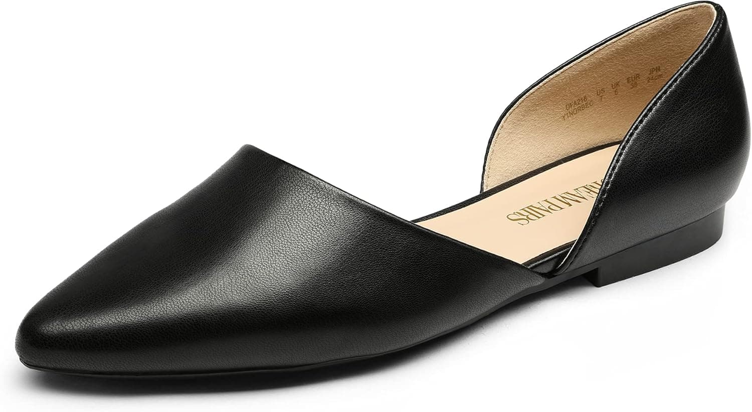 DREAM PAIRS Women's Elegant Dressy Flats Shoes Pointed Toe Casual Comfort Slip on Walking Flats for Women