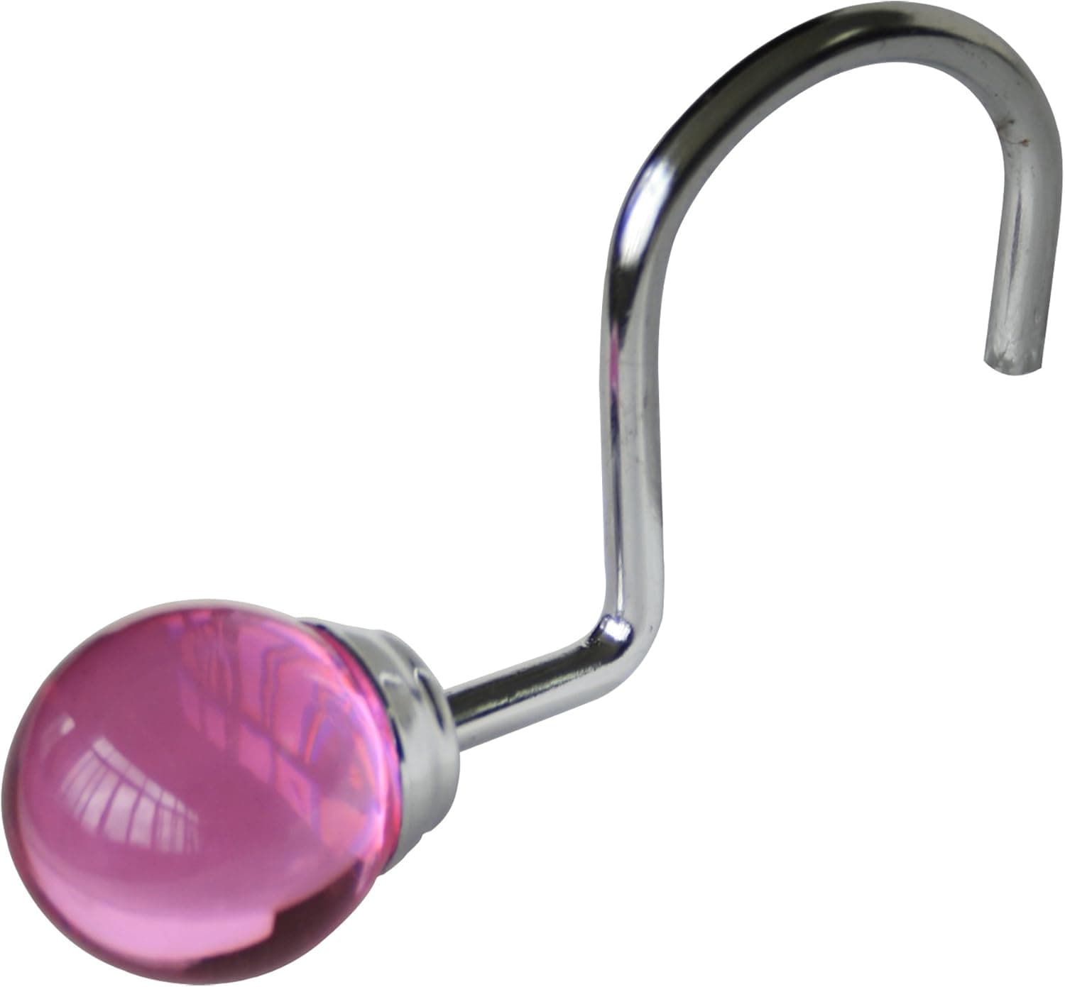 Elegant Home Fashions EHF Shower Curtain Hooks, Chrome, 12 Count