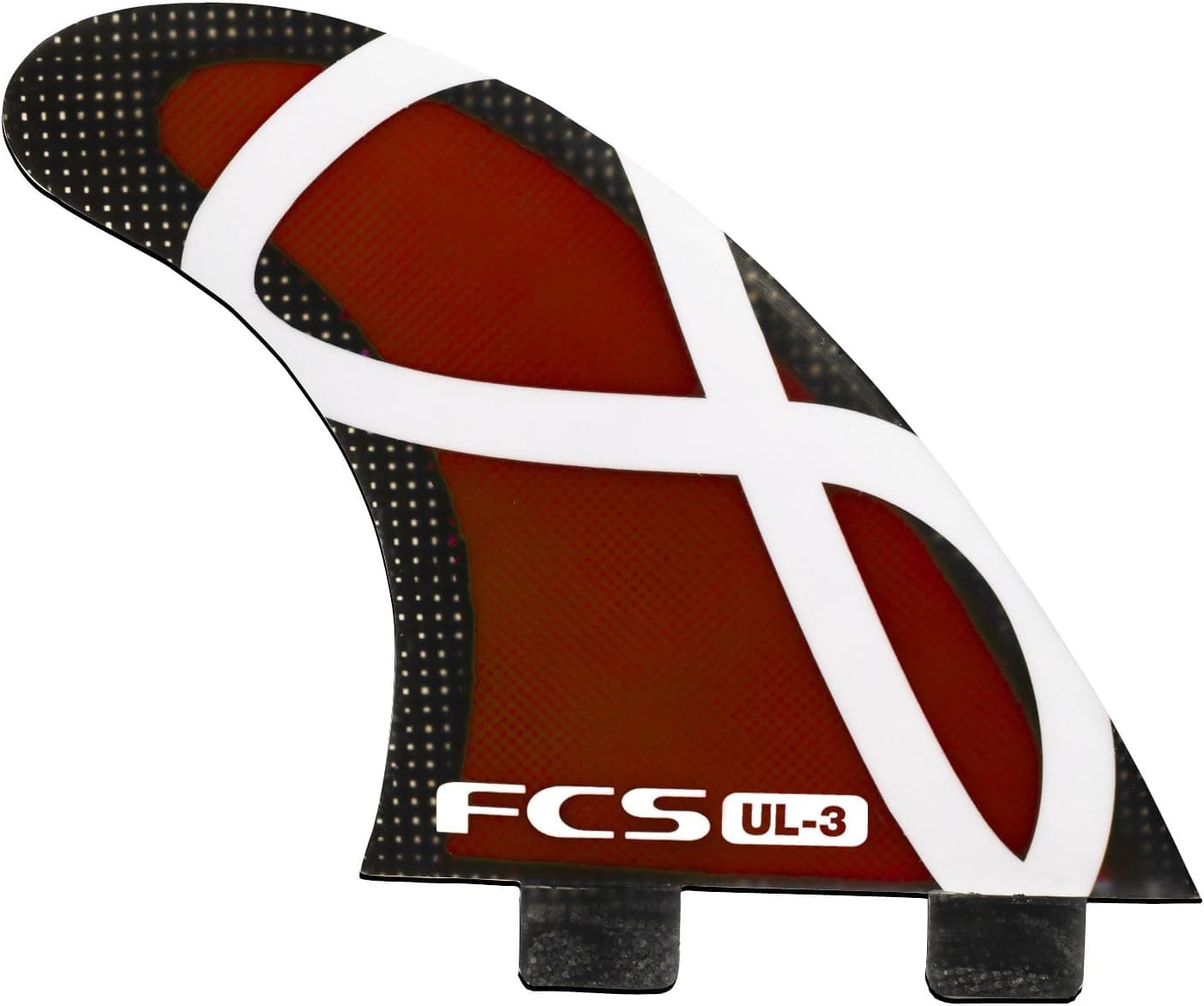 FCS UL-3 Thruster Surfboard Tri Fin Set - Red