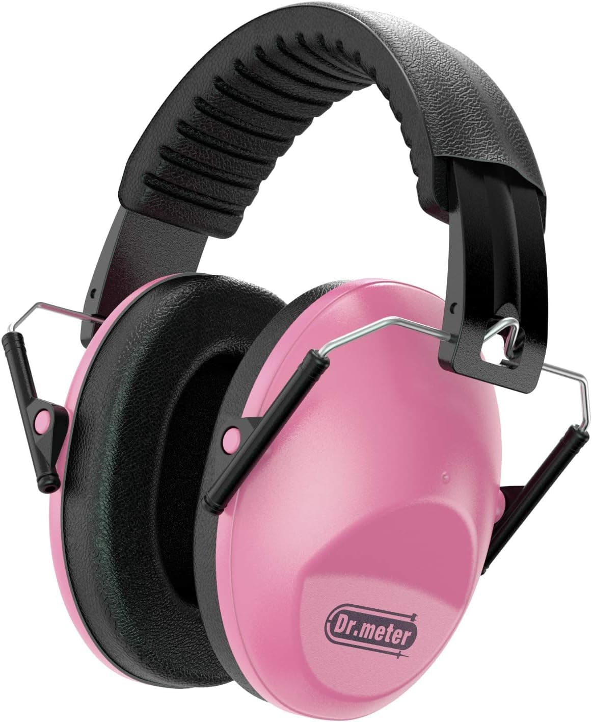 Dr.meter Kids Noise Reduction Earmuffs with 27 NRR Hearing Protection Earmuffs for Shooting Sleeping and Studying, Pink