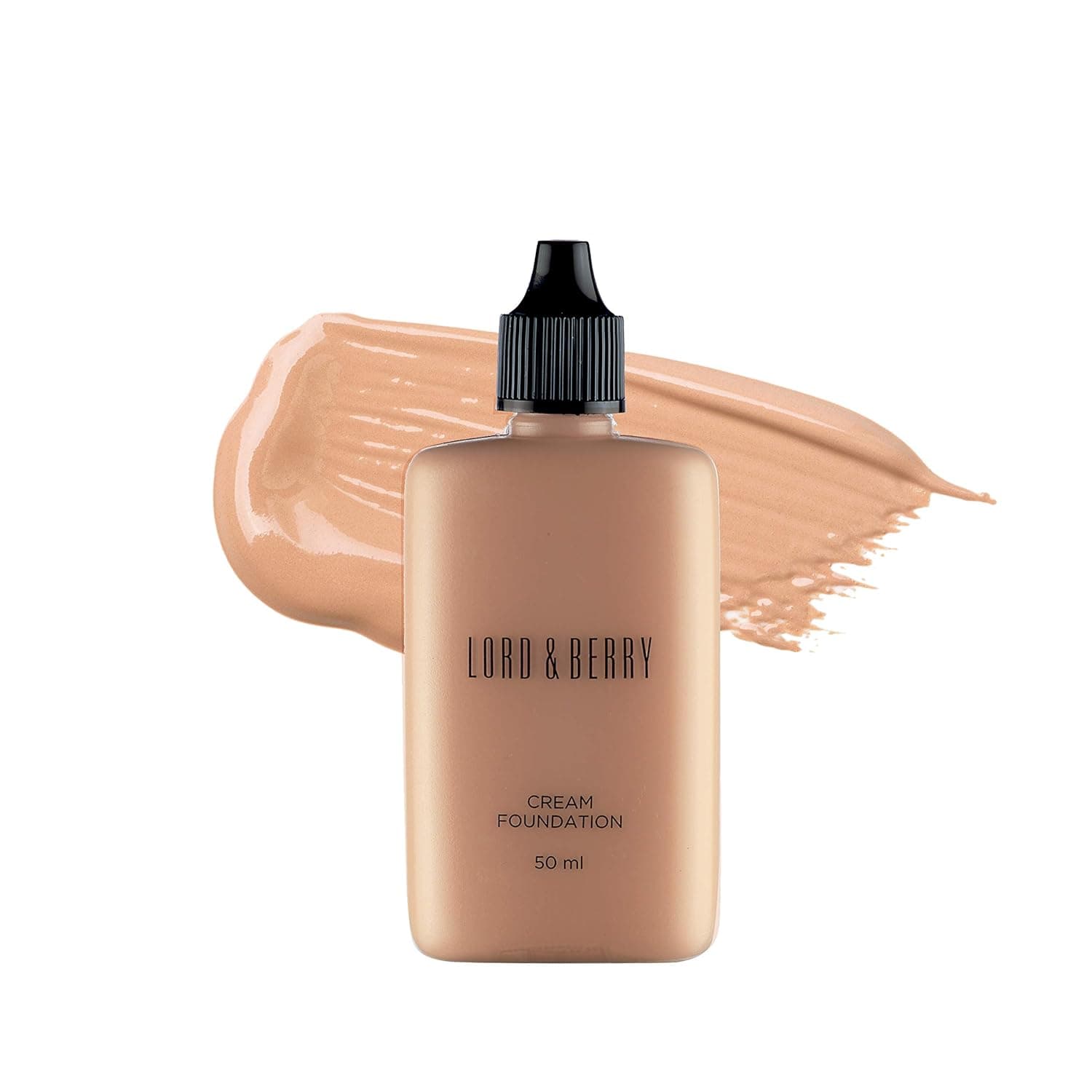 Lord & Berry CREAM FOUNDATION Fluid Foundation, Long Lasting Waterproof Coverage Foundation Enriched With Vitamin E and Argon Oil