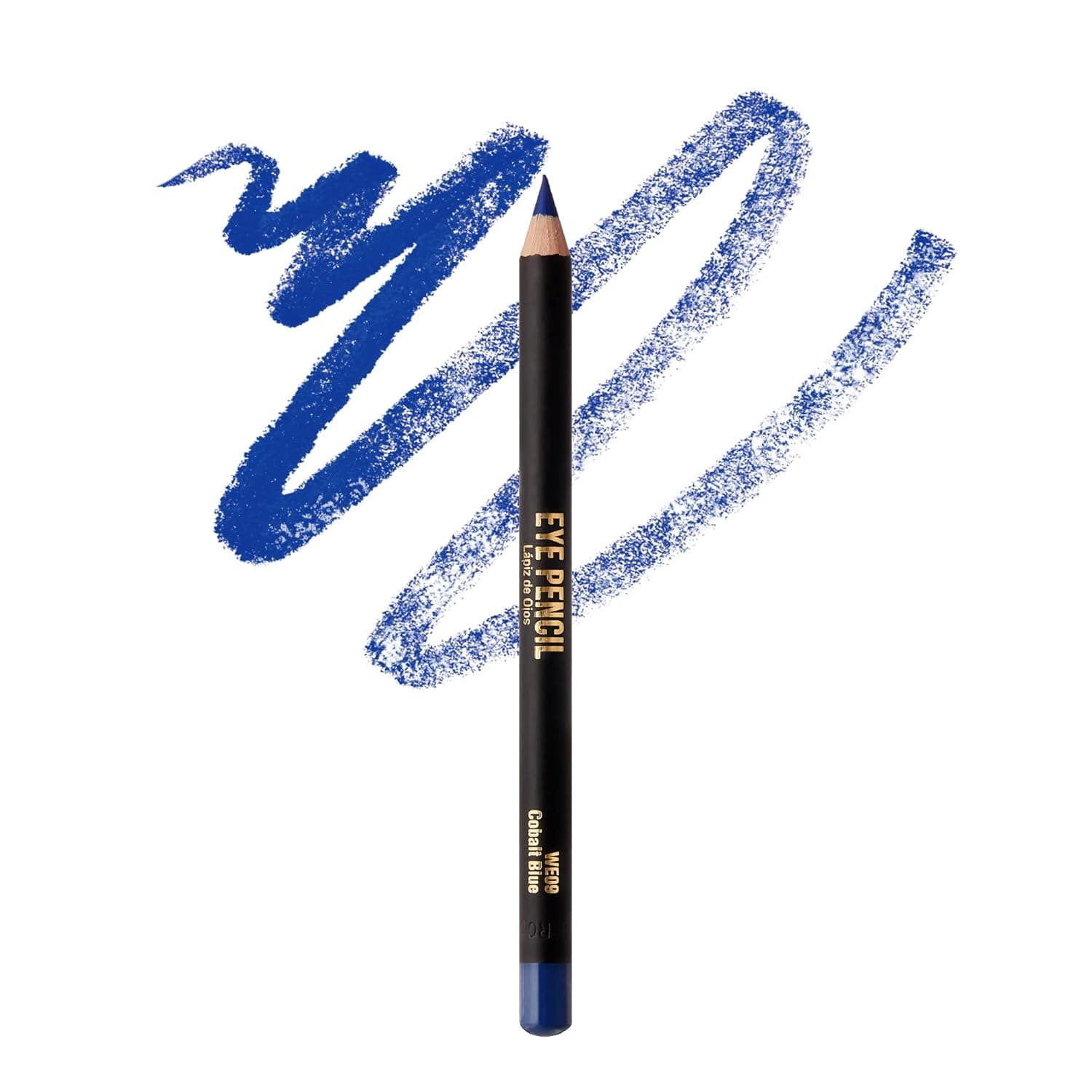 kiss new york Professional Slim Eye Pencil, Creamy Soft Eye Liner, Smooth Long-Lasting Rich Eyeline Color, Natural Eye Makeup, Water-Resistant (Cobalt Blue)