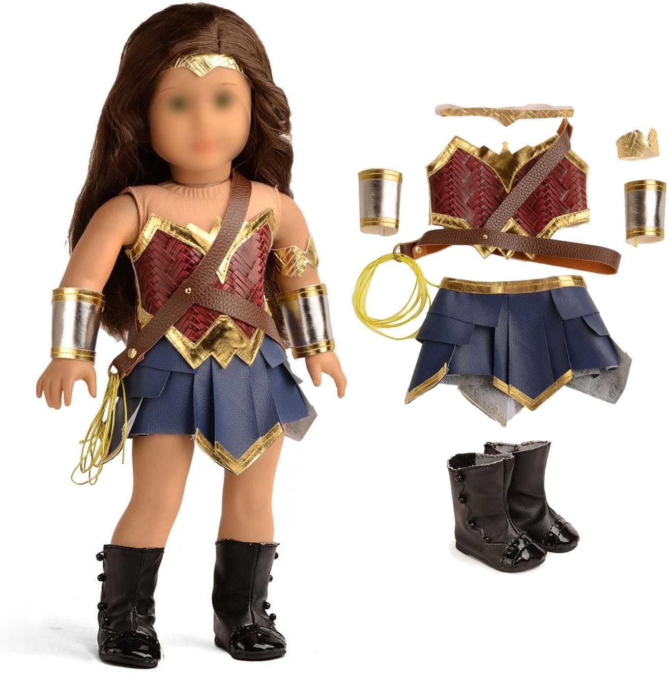 sweet dolly Doll Clothes Princess Diana Costume for American 18 Inch Girl Dolls
