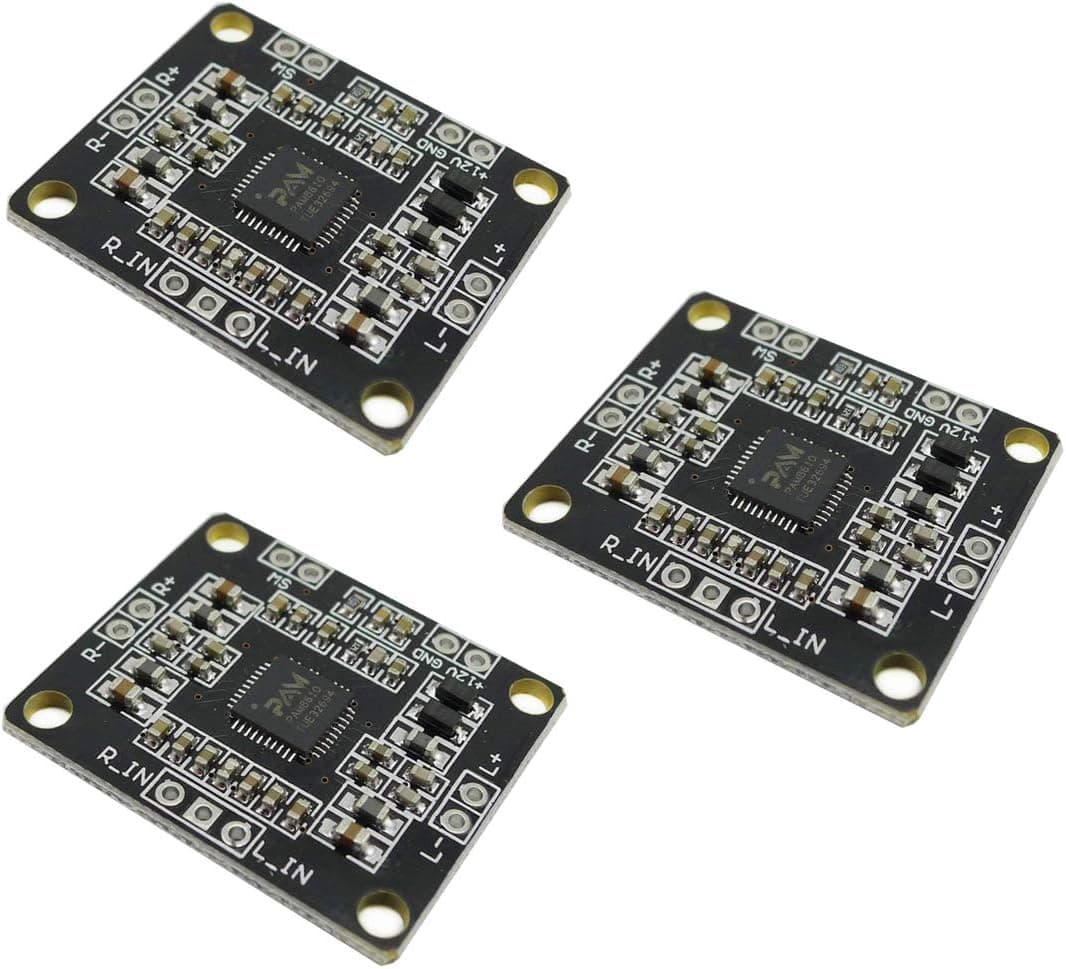 HiLetgo 3pcs PAM8610 2 * 15W Digital Dual Channel Stereo Audio Amplifier Board AMP Class D 12V