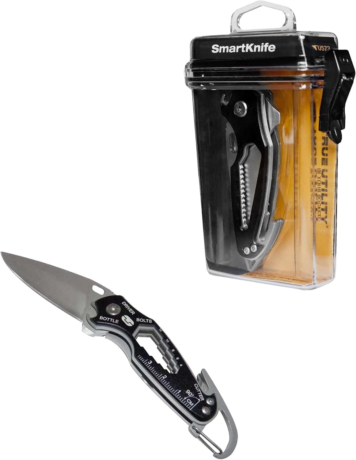 True Utility Smart Knife (TU573) - utility pocket knife with built in multi-tool