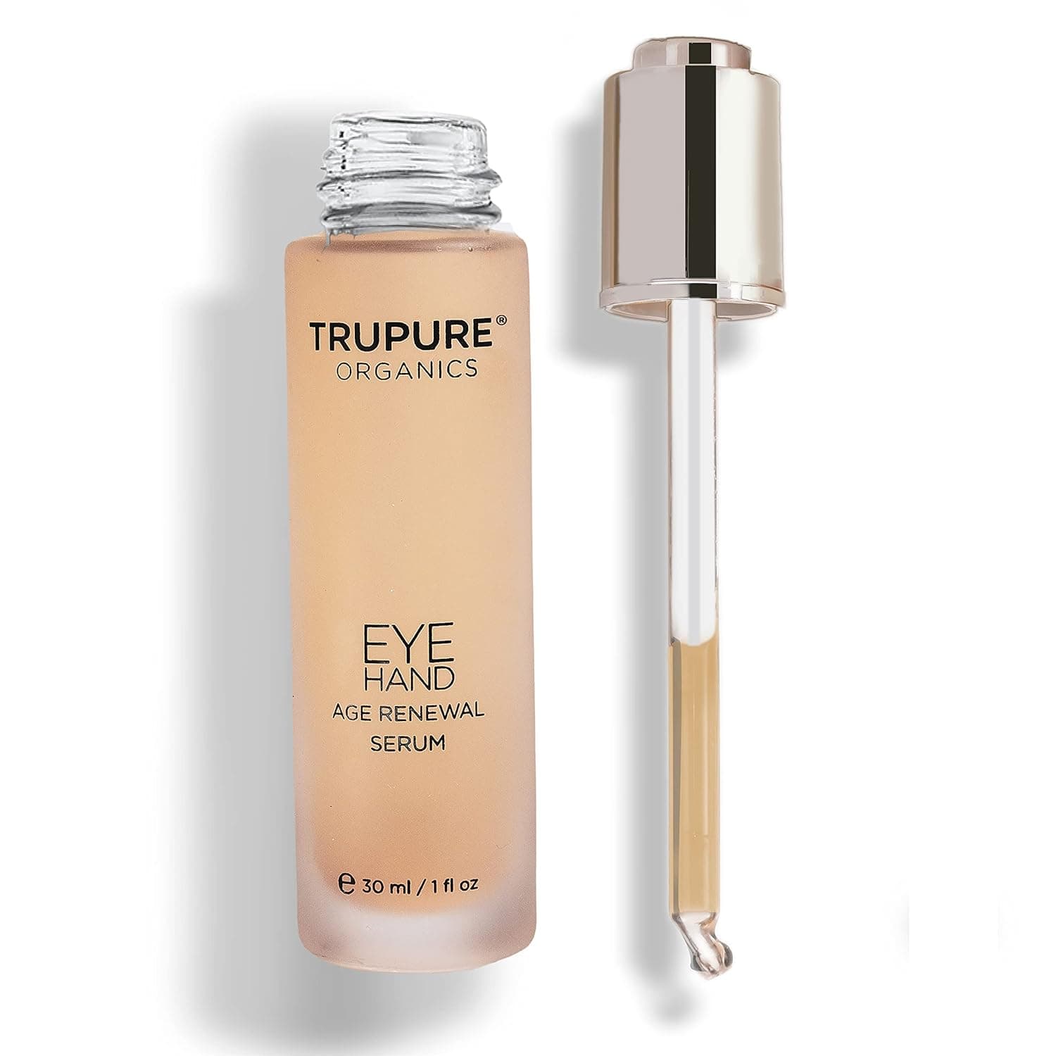 TRUPURE ORGANICS Eye/Hand Serum targets the delicate skin around the eyes, and also works wonders on the hands and lip line. 1 fl.oz.
