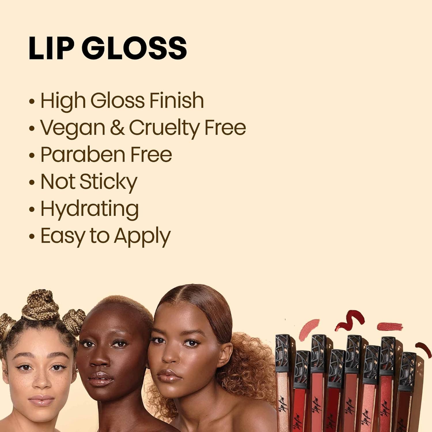 The Lip Bar | Vegan Lip Gloss | Organic - Baddie