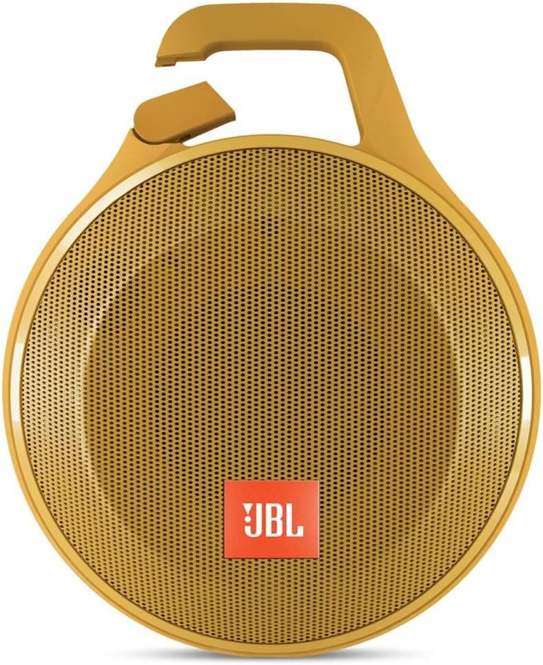 JBL Clip+ Splashproof Portable Bluetooth Speaker (Yellow)