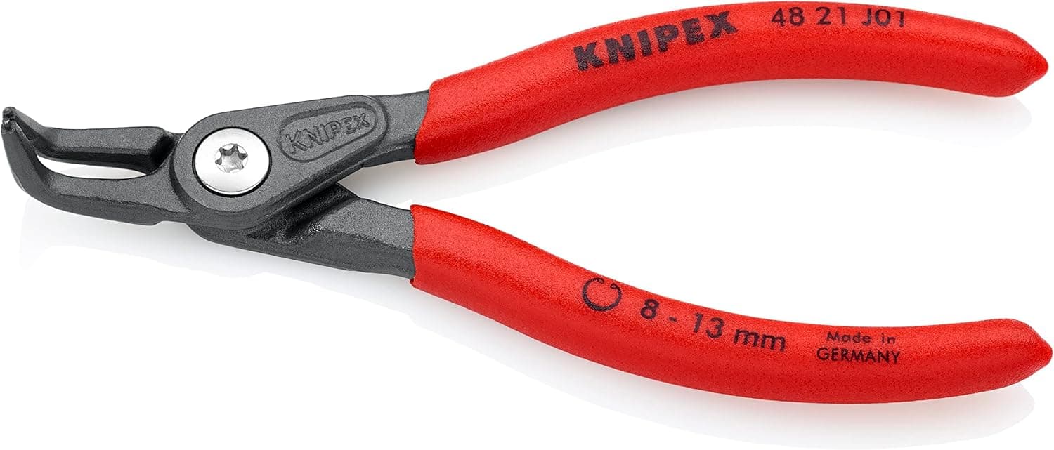 48 21 J01 SB Precision Circlip Pliers 8-13mm 90° Angled In Blister Packaging