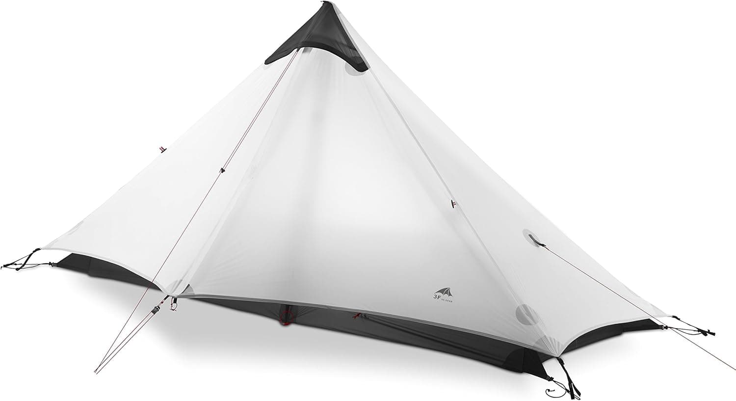 3F UL GEAR 2018 LanShan1 Outdoor 1 Person Ultralight Camping Tent 3 Season Professional 15D Silnylon Rodless Tent (White)