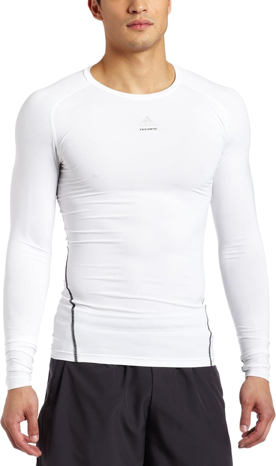 adidas Men's Techfit Cut & Sew Long-Sleeve Tee