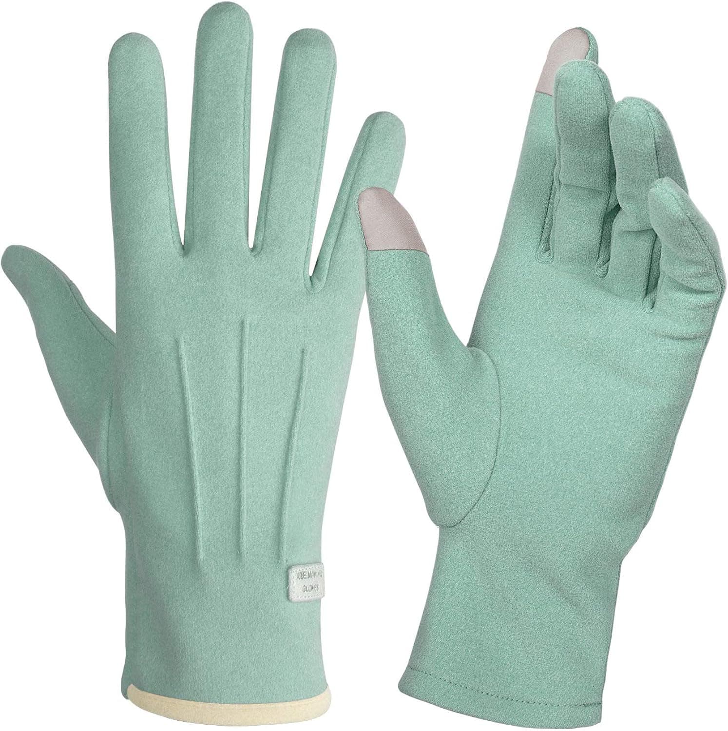 Achiou Women Winter Touchscreen Gloves Thin Soft Comfortable Warm Elastic