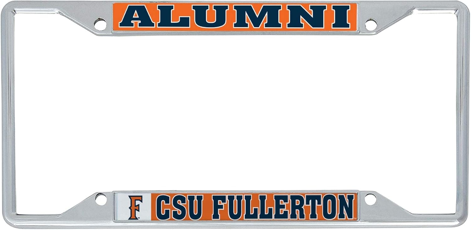Cal State Fullerton University California Titans CSUF Metal License Plate Frame for Front or Back of Car Officially Licensed (Alumni)